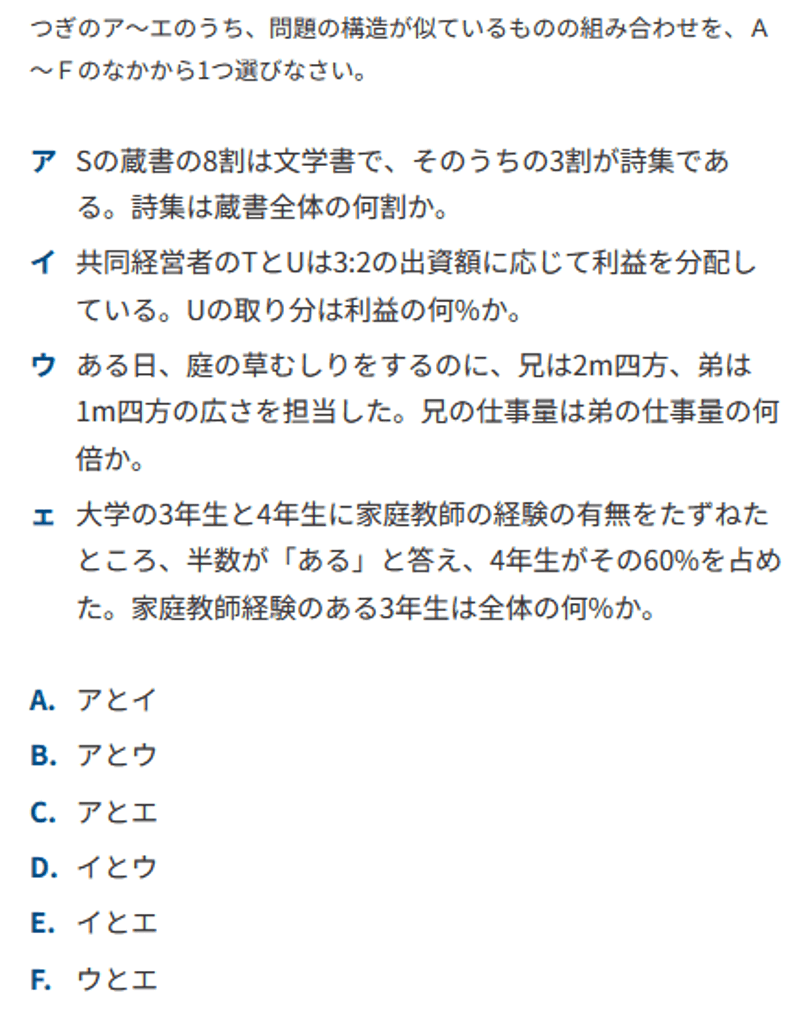 非言語系の例題